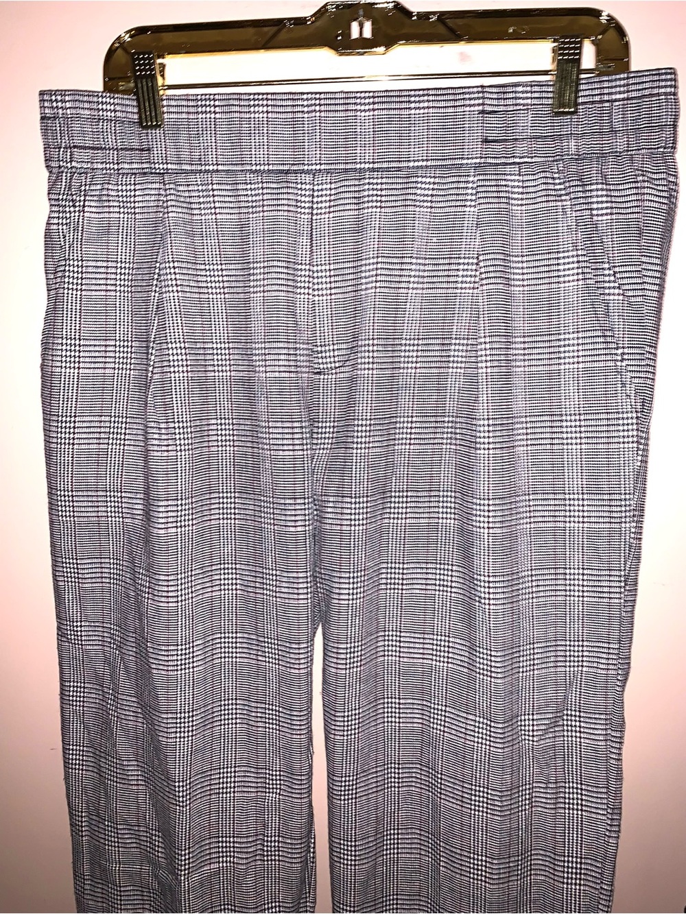 Gray Plaid Women’s Dress Pants - Picture 3 of 8